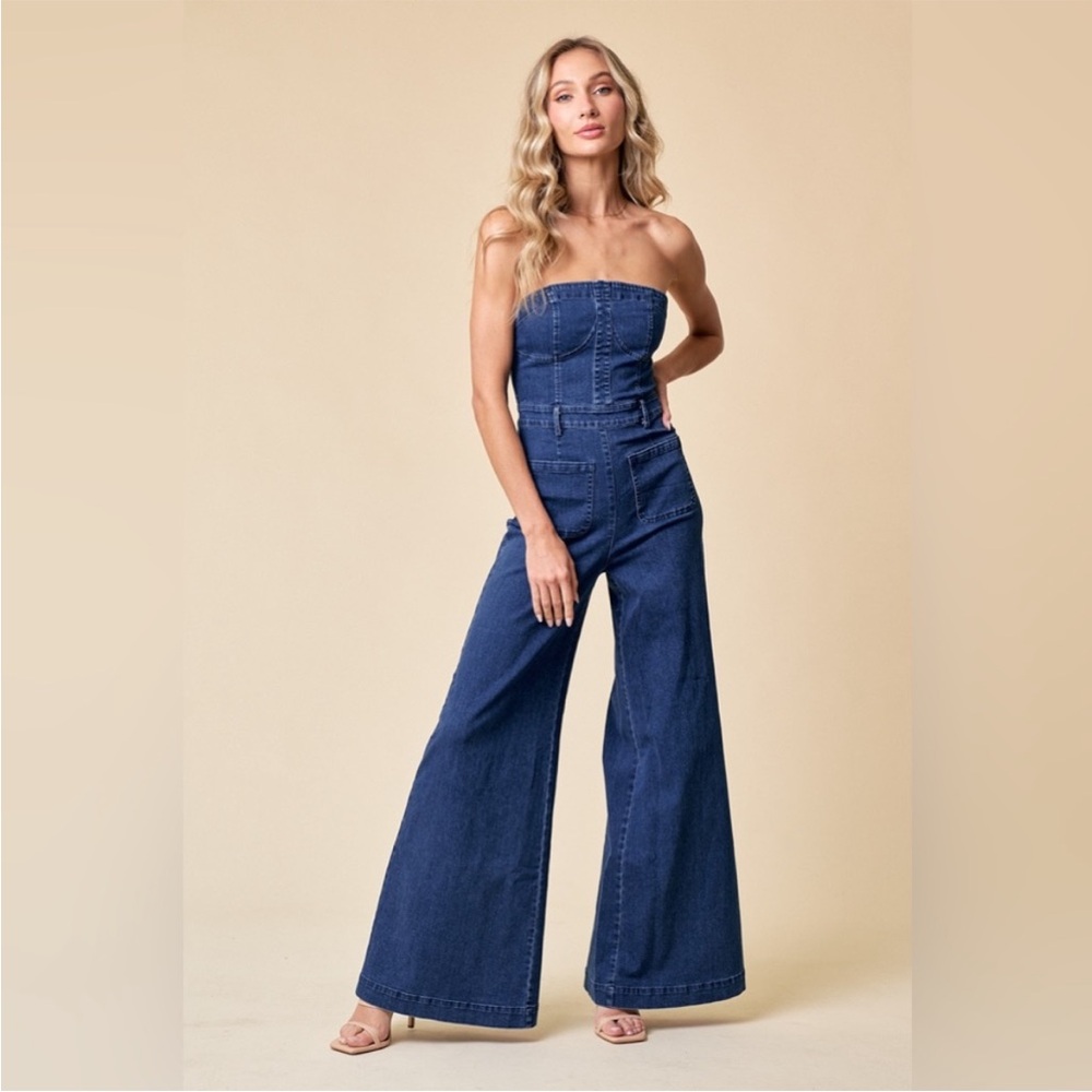 Denim blue jumpsuit/pants